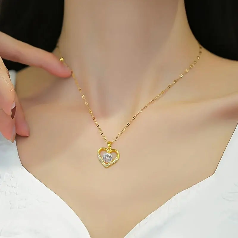 Sparkling Heart Necklace