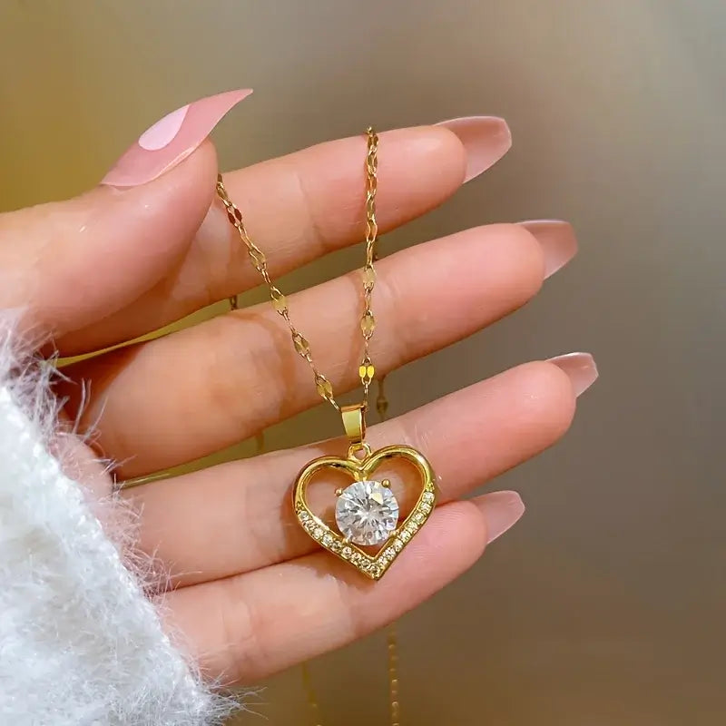 Sparkling Heart Necklace