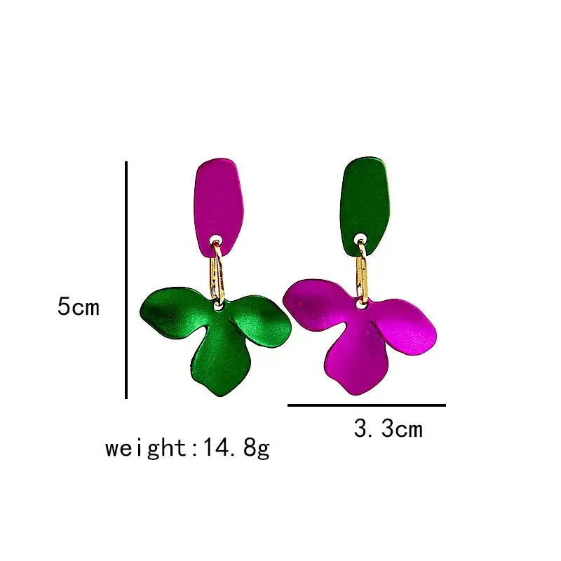 Flower Drop Earrings