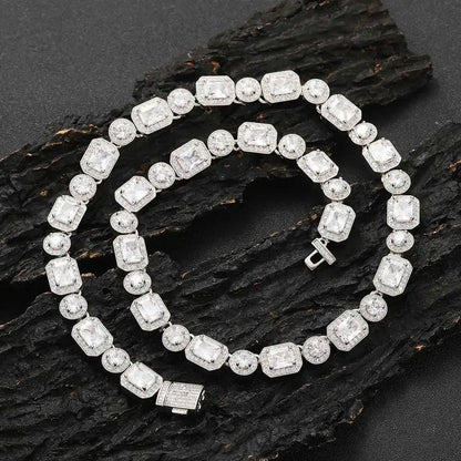 Bling Zircon Cluster Necklace